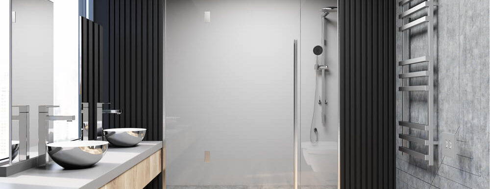 A modern wet room fitted by us in Petersfield.
